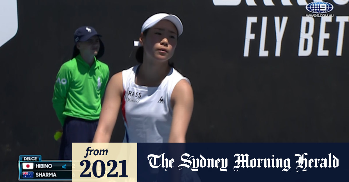 Video: Australian Open: Astra Sharma v Nao Hibino